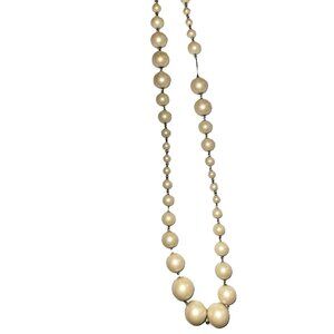 Chanel Inspired Brushed Pearl Necklace